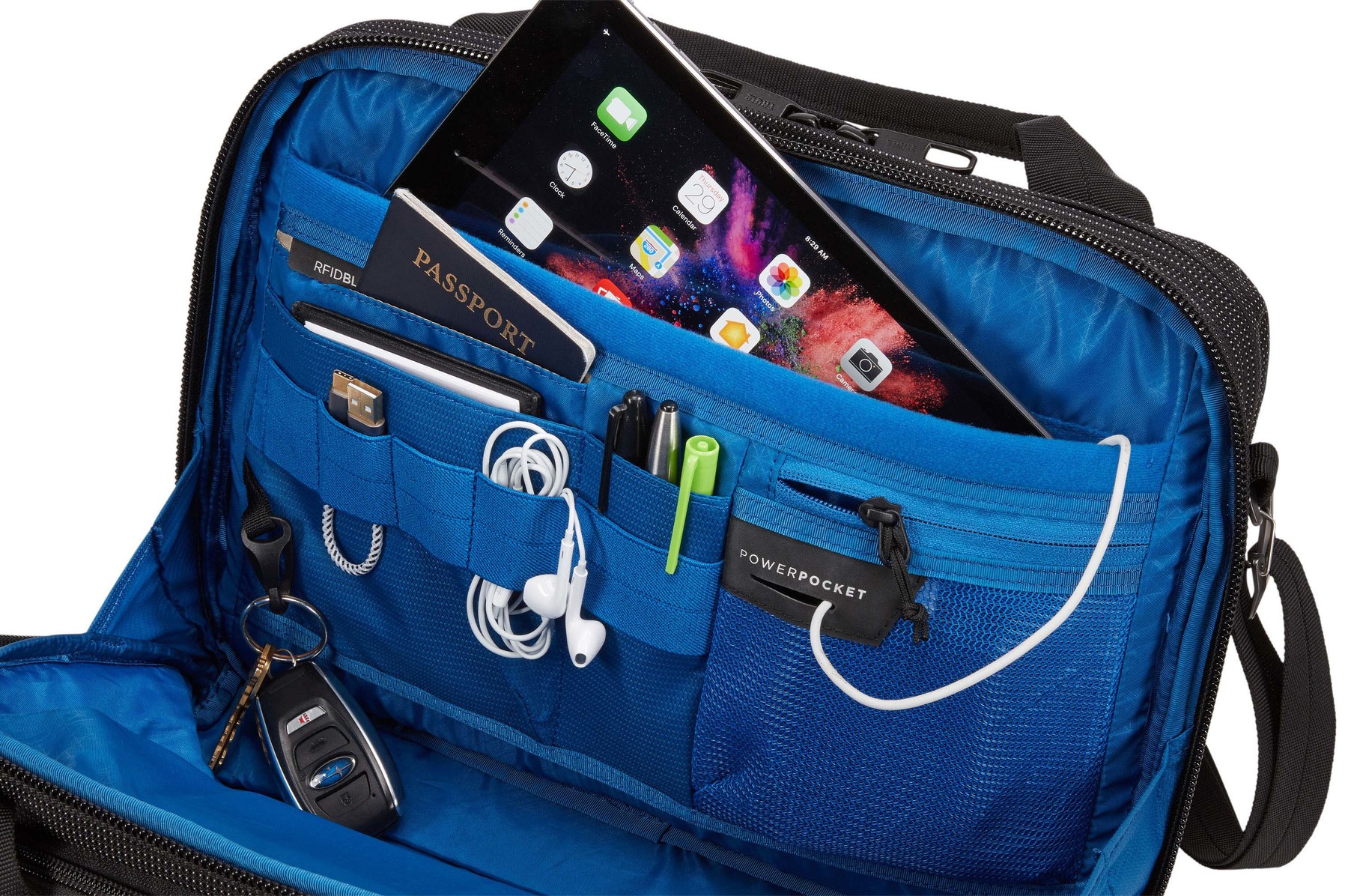 Thule | C2LB-113 | Crossover 2 | Fits up to size 13.3 " | Messenger - Briefcase | Black | Shoulder strap