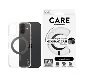CARE Feature Case | Back cover | Apple | iPhone 16 | Recycled plastic | Transparent | MagSafe
