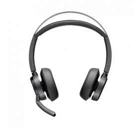 Poly Voyager Focus 2 Belaidės ausinės, Bluetooth, USB-C/A Adapter, Charging stand, Juoda