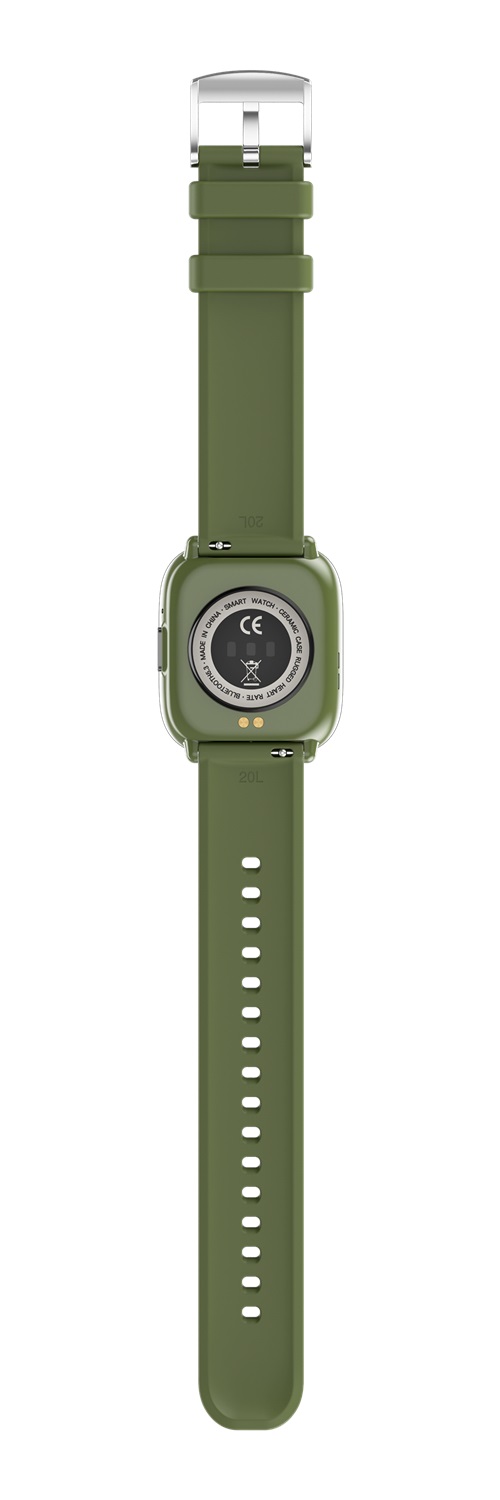 myPhone Watch Pastel | Smart watch | AMOLED | 1.75" | Waterproof | Silver Green