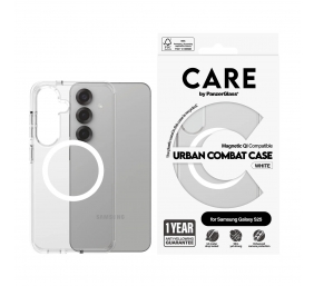 CARE Back protection | Samsung | Galaxy S25 | Recycled plastic | White