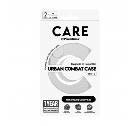 CARE Back protection | Samsung | Galaxy S25 | Recycled plastic | White