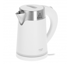 Adler | Kettle | AD 1372 | Electric | 800 W | 0.6 L | Plastic/Stainless steel | 360° rotational base | White