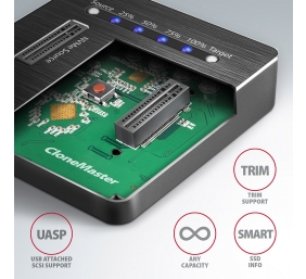 AXAGON | USB-C 3.2 Gen2 - 2x NVMe CLONE DUAL SDD Dock Station | ADSA-M2C