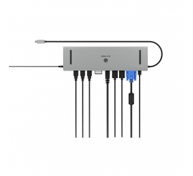 Raidsonic Docking Station | IB-DK2106a-CPD | Ethernet LAN (RJ-45) ports 1 | VGA (D-Sub) ports quantity 1 | HDMI ports quantity 2