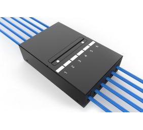 Digitus Consolidation point box, 6-port Keystone modules with intelligent cable manager | DN-93708-6