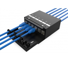 Digitus Consolidation point box, 6-port Keystone modules with intelligent cable manager | DN-93708-6