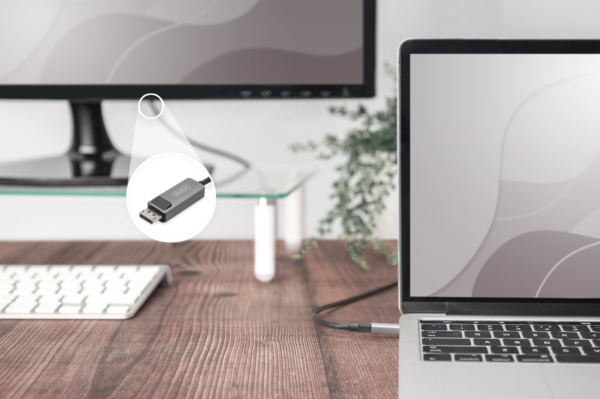 Digitus Bi-directional Adapter Cable | DB-300334-010-S | USB-C to DisplayPort