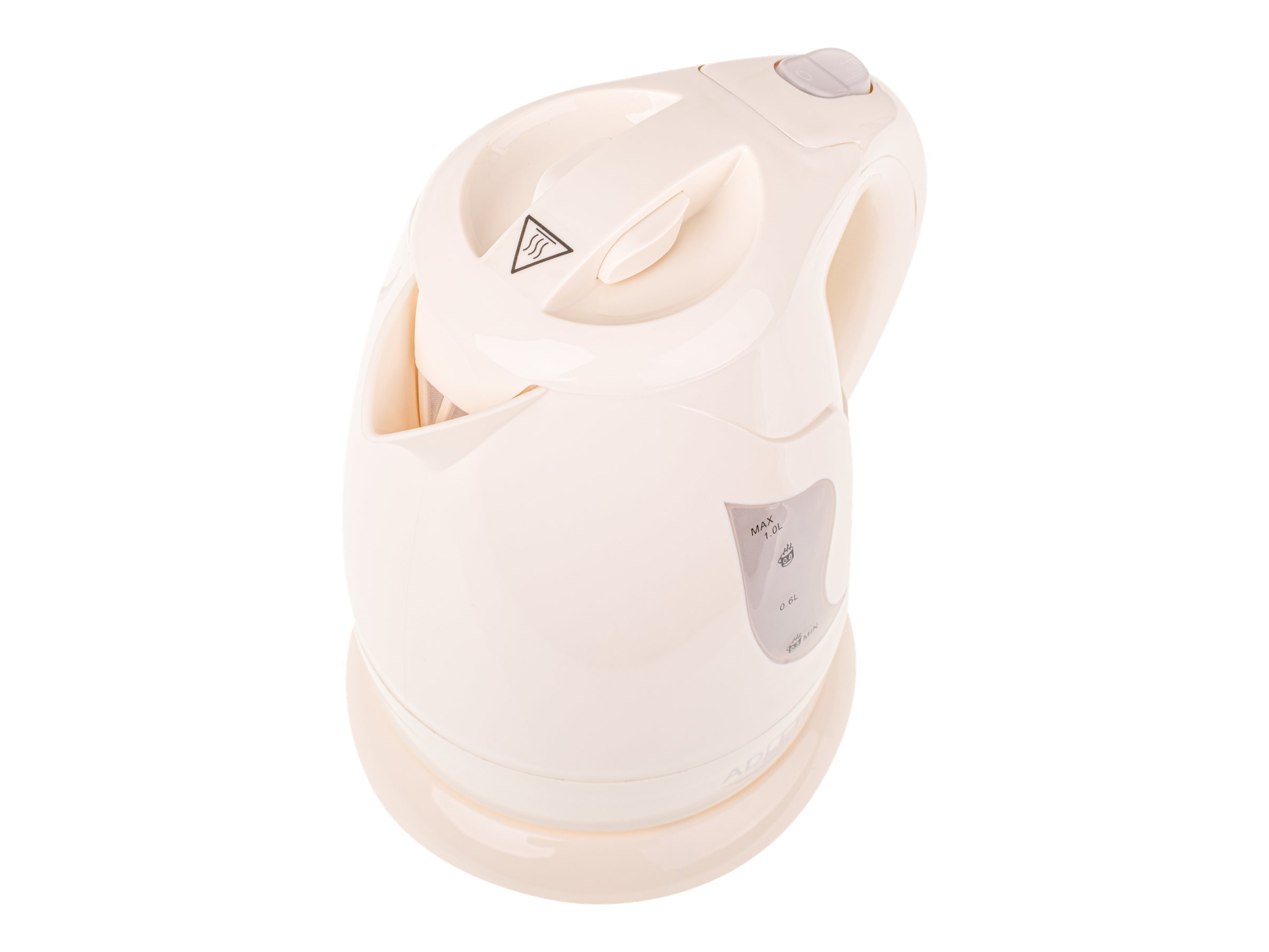 Adler | Kettle | AD 08 b | Standard | 850 W | 1 L | Plastic | 360° rotational base | Beige