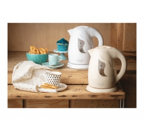 Adler | Kettle | AD 08 b | Standard | 850 W | 1 L | Plastic | 360° rotational base | Beige