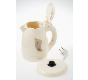 Adler | Kettle | AD 08 b | Standard | 850 W | 1 L | Plastic | 360° rotational base | Beige