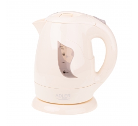 Adler | Kettle | AD 08 b | Standard | 850 W | 1 L | Plastic | 360° rotational base | Beige
