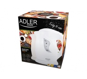 Adler | Kettle | AD 08 b | Standard | 850 W | 1 L | Plastic | 360° rotational base | Beige