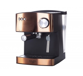 Adler | Espresso coffee machine | AD 4404cr | Pump pressure 15 bar | Built-in milk frother | Semi-automatic | 850 W | Cooper/ black
