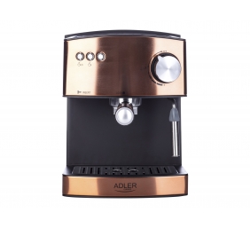 Adler | Espresso coffee machine | AD 4404cr | Pump pressure 15 bar | Built-in milk frother | Semi-automatic | 850 W | Cooper/ black