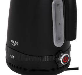 Adler | Kettle | AD 1295b | Electric | 2200 W | 1.7 L | Stainless steel | 360° rotational base | Black