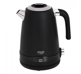 Adler | Kettle | AD 1295b | Electric | 2200 W | 1.7 L | Stainless steel | 360° rotational base | Black