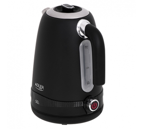 Adler | Kettle | AD 1295b | Electric | 2200 W | 1.7 L | Stainless steel | 360° rotational base | Black