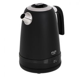Adler | Kettle | AD 1295b | Electric | 2200 W | 1.7 L | Stainless steel | 360° rotational base | Black