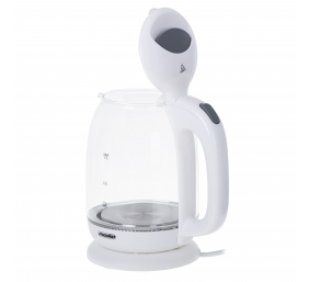 Mesko | Kettle | MS 1302w | Electric | 2200 W | 1.7 L | Glass | 360° rotational base | White