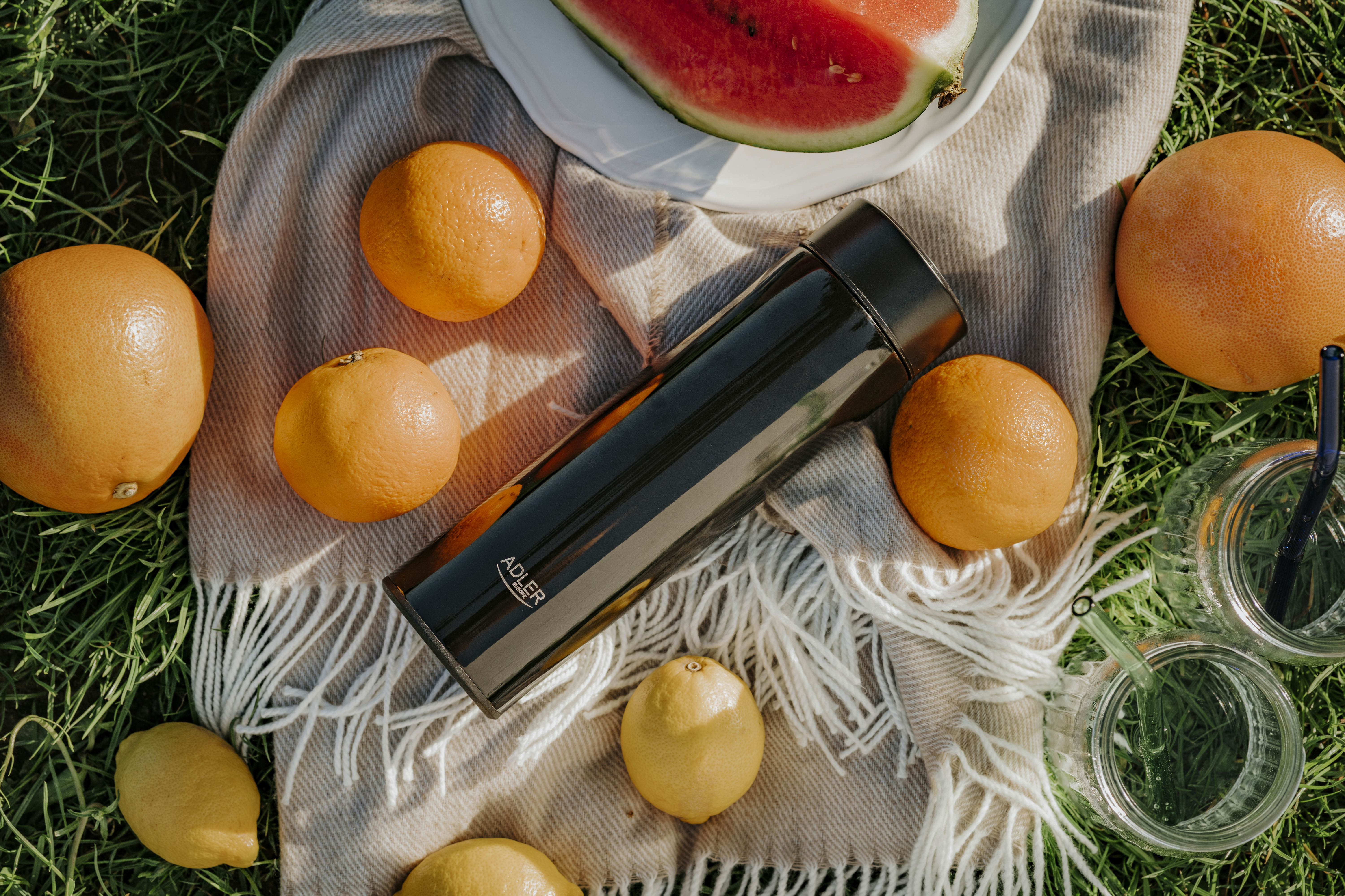 Adler | Thermal Flask | AD 4506bk | Material Stainless steel/Silicone | Black