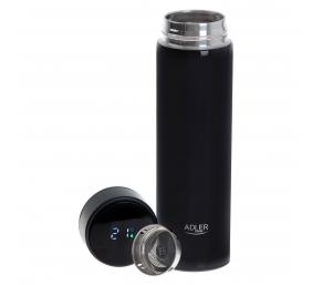 Adler | Thermal Flask | AD 4506bk | Material Stainless steel/Silicone | Black