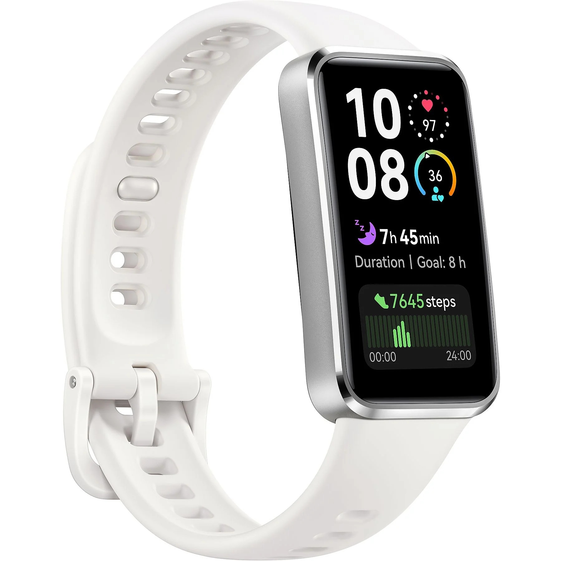Huawei Band 10 | 1.47 inch AMOLED | Touchscreen | Heart rate monitor | Waterproof | Bluetooth | White