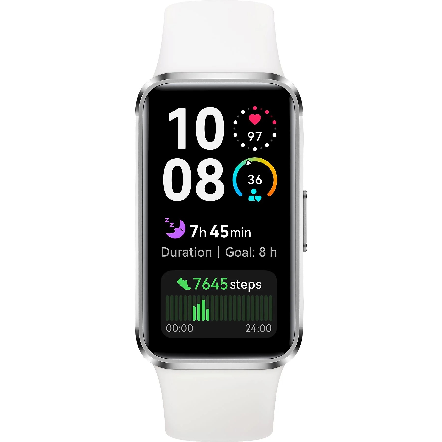 Huawei Band 10 | 1.47 inch AMOLED | Touchscreen | Heart rate monitor | Waterproof | Bluetooth | White