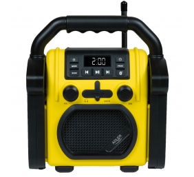 Adler | Construction radio with Bluetooth | AD 1911 | AUX in | Black/Yellow