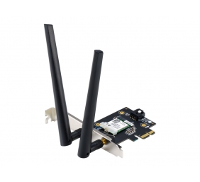 Asus WiFi 7 PCI-E Adapter with 2 external antennas | PCE-BE6500 | 802.11be | Mesh Support No | MU-MiMO No | No mobile broadband
