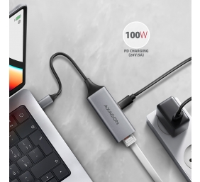 AXAGON | ADE-TXPD USB-C Gigabit Ethernet Adapter with PD 100W