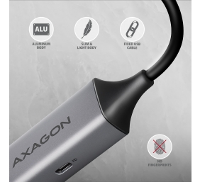 AXAGON | ADE-TXPD USB-C Gigabit Ethernet Adapter with PD 100W