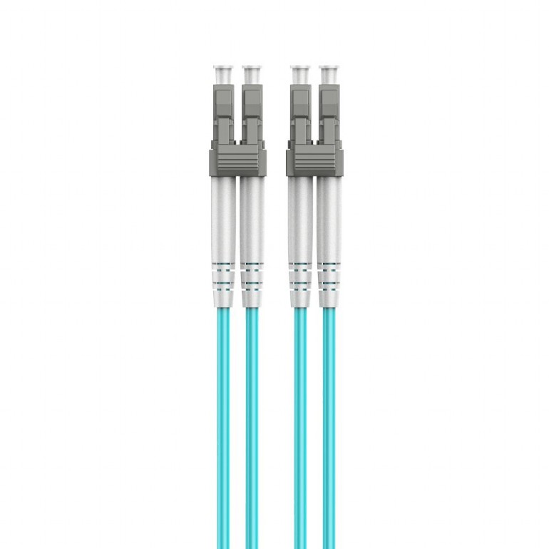 Cablexpert Multimode Duplex OM4 50/125 Fiber Optic Cable, 0.5 m | CFO-MDOM4-LC/LC-0.5M