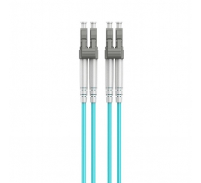 Cablexpert Multimode Duplex OM4 50/125 Fiber Optic Cable, 0.5 m | CFO-MDOM4-LC/LC-0.5M