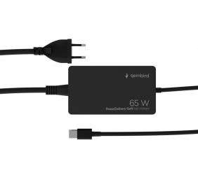 Cablexpert 65 W PowerDelivery GaN USB Type-C Fast Charger | NPA-AC-PDQC65-01