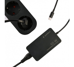 Cablexpert 65 W PowerDelivery GaN USB Type-C Fast Charger | NPA-AC-PDQC65-01