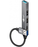 Goobay Slim 4-Port USB Hub, USB-A to USB-C/USB-A, 5 Gbit/s | 74458