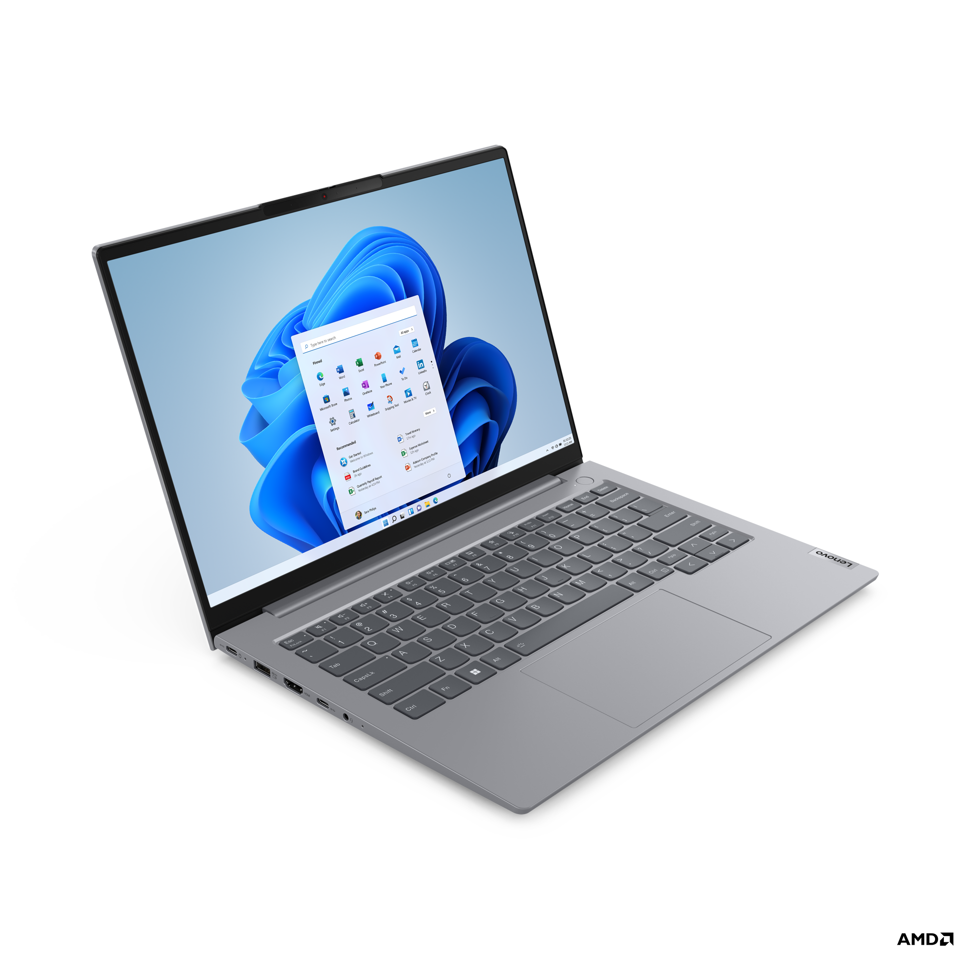 Lenovo ThinkBook 14 G6 ABP | Arctic Grey | 14 " | IPS | WUXGA | 1920 x 1200 pixels | Anti-glare | AMD Ryzen 5 | 7430U | 16 GB | SO-DIMM DDR4 | Solid-state drive capacity 512 GB | AMD Radeon Graphics | Windows 11 Pro | 802.11ax | Bluetooth version 5.3 | Ke