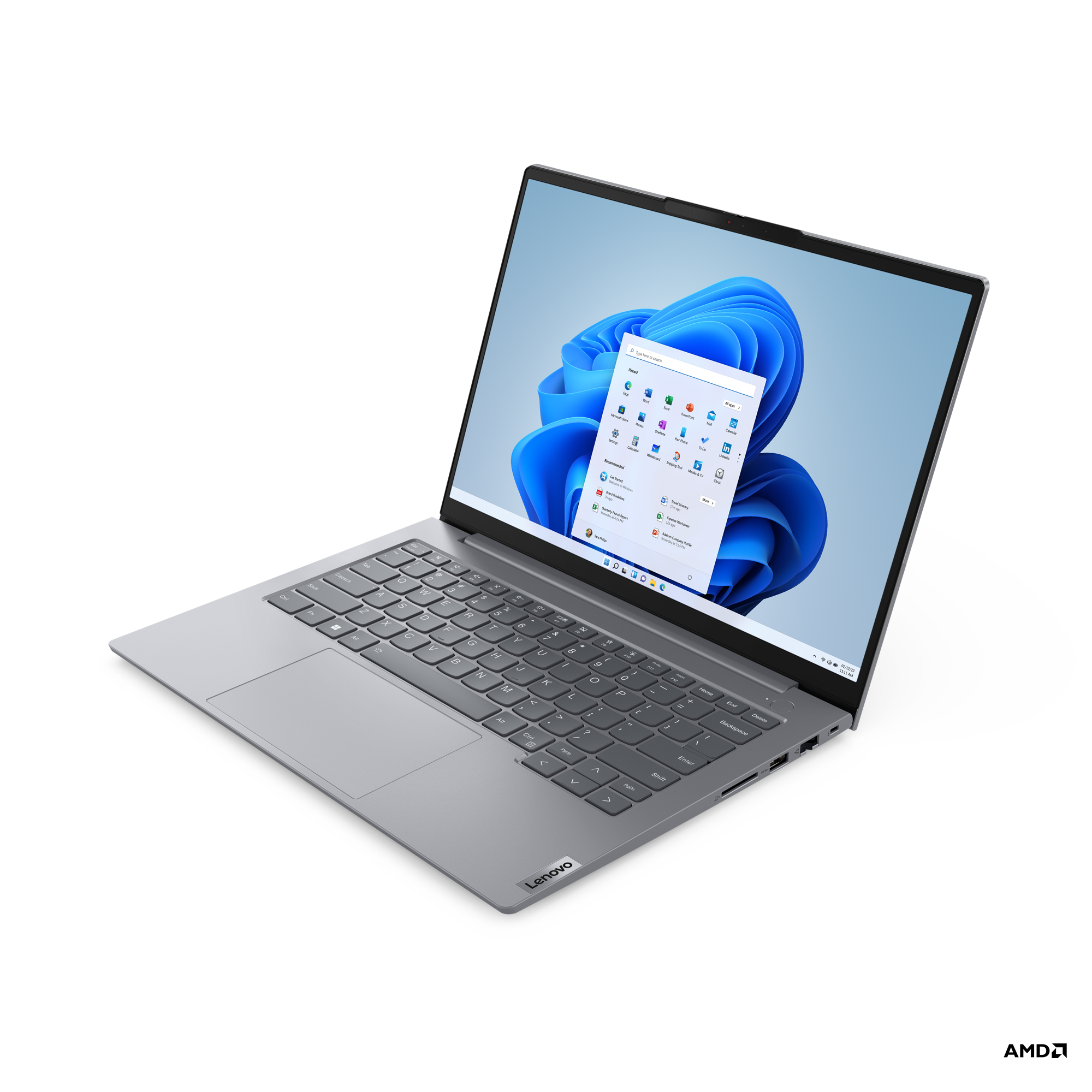 Lenovo ThinkBook 14 G6 ABP | Arctic Grey | 14 " | IPS | WUXGA | 1920 x 1200 pixels | Anti-glare | AMD Ryzen 5 | 7430U | 16 GB | SO-DIMM DDR4 | Solid-state drive capacity 512 GB | AMD Radeon Graphics | Windows 11 Pro | 802.11ax | Bluetooth version 5.3 | Ke