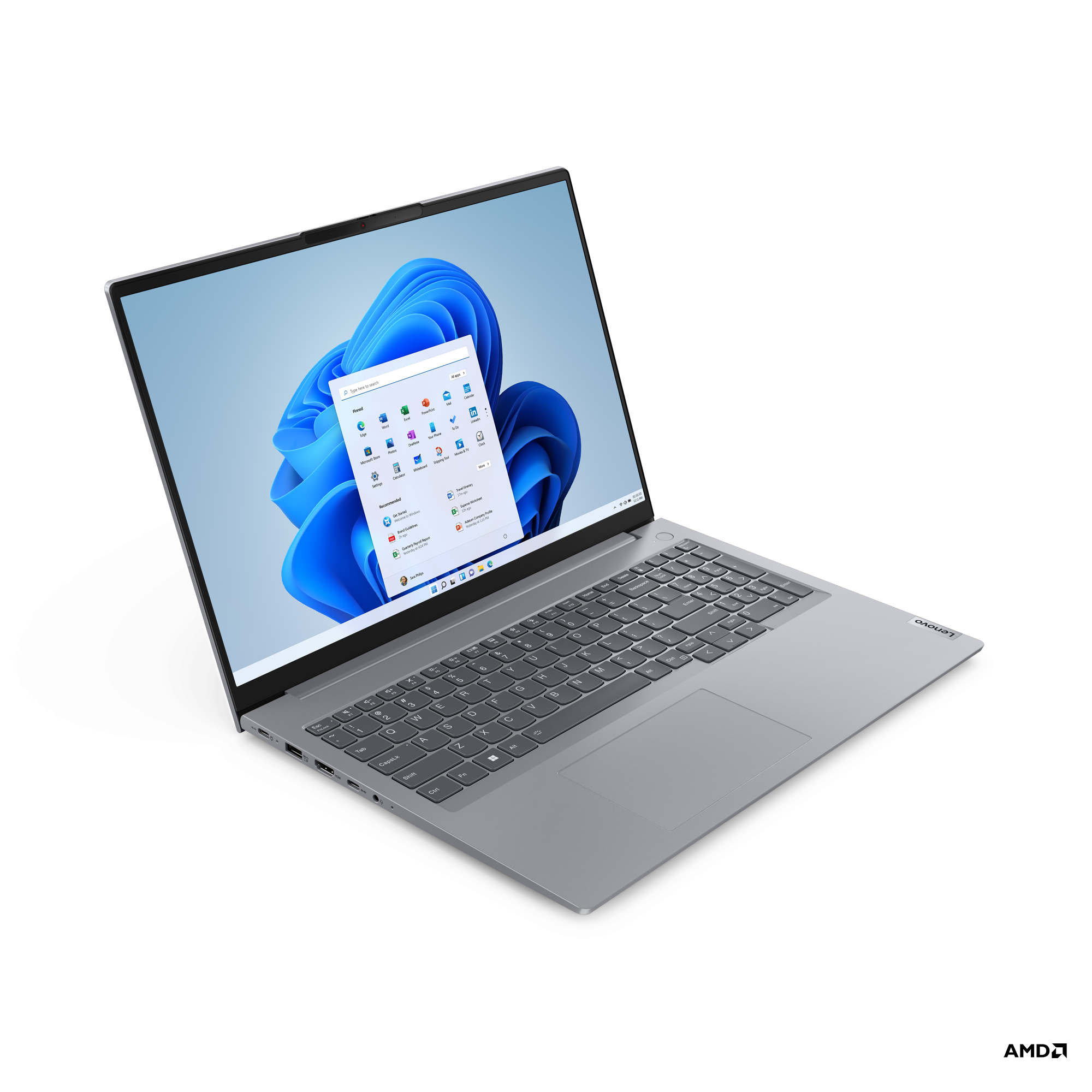Lenovo ThinkBook 16 | Arctic Grey | 16 " | IPS | WUXGA | 1920 x 1200 pixels | Anti-glare | AMD Ryzen 5 | 7430U | 16 GB | SO-DIMM DDR4 | Solid-state drive capacity 512 GB | AMD Radeon Graphics | Windows 11 Pro | 802.11ax | Bluetooth version 5.3 | Keyboard 