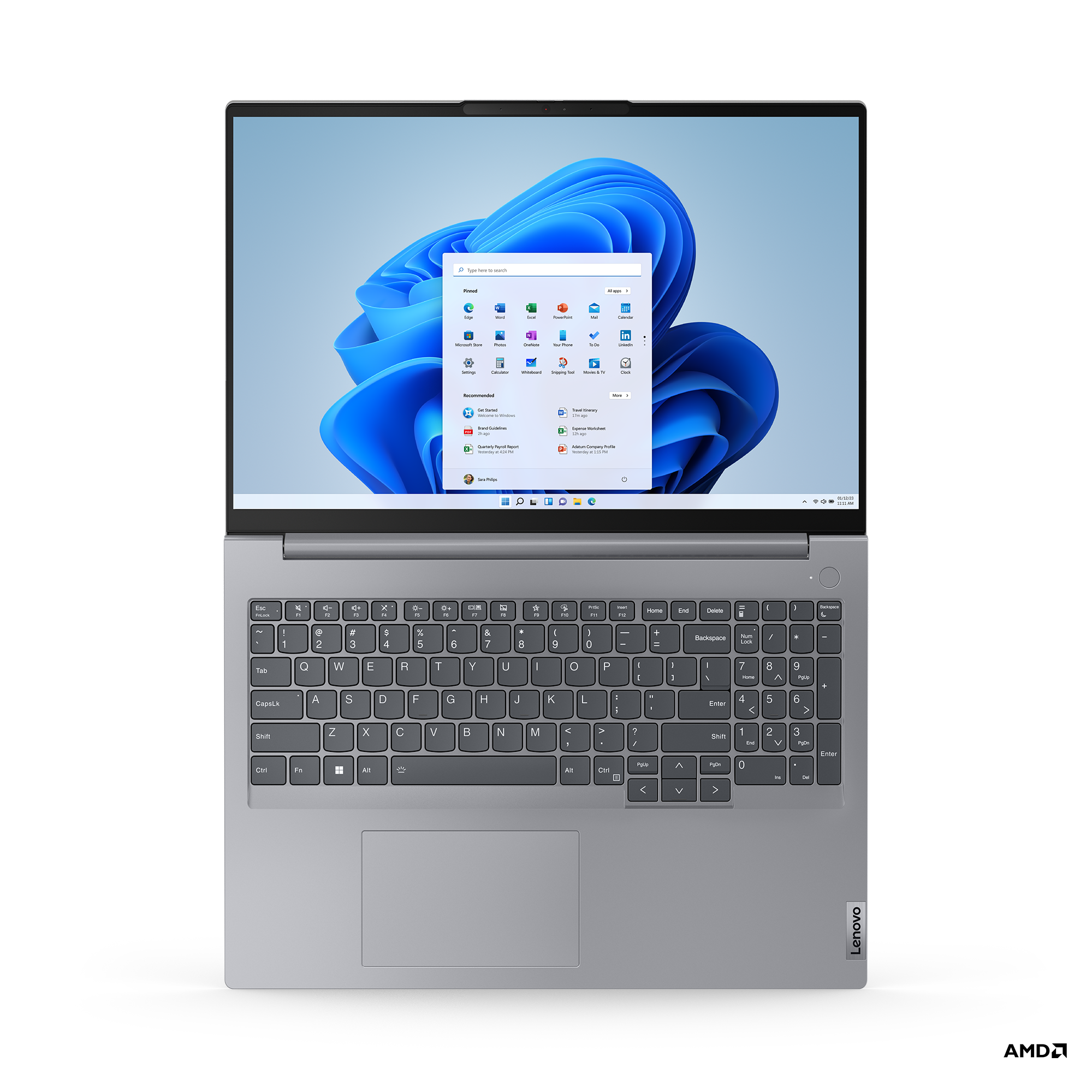 Lenovo ThinkBook 16 | Arctic Grey | 16 " | IPS | WUXGA | 1920 x 1200 pixels | Anti-glare | AMD Ryzen 5 | 7430U | 16 GB | SO-DIMM DDR4 | Solid-state drive capacity 512 GB | AMD Radeon Graphics | Windows 11 Pro | 802.11ax | Bluetooth version 5.3 | Keyboard 