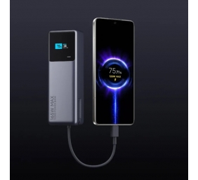 Xiaomi 165W Išorinė baterija (Power Bank) 10000mAh, integruotas kabelis, Pilka