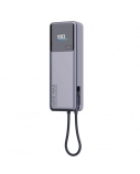 Xiaomi 165W Išorinė baterija (Power Bank) 10000mAh, integruotas kabelis, Pilka