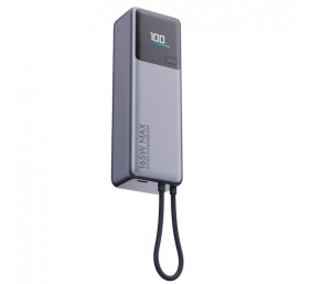 Xiaomi 165W Išorinė baterija (Power Bank) 10000mAh, integruotas kabelis, Pilka