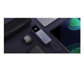 Xiaomi 165W Išorinė baterija (Power Bank) 10000mAh, integruotas kabelis, Pilka