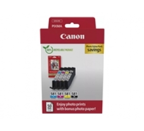 Canon CLI-581 (2106C006) Photo value pack Rašalinių kasečių komplektas, C/M/Y/BK