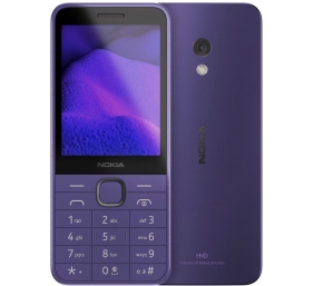 Nokia 235 4G (2024) (TA-1614) | Purple | 2.8 " | TFT LCD | 128 MB | 64 MB | Dual SIM | Bluetooth | 5 | Main camera resolution 2 MP