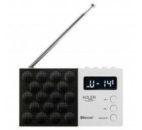 Adler | Digital Radio - PLL AM/FM | AD 1908 | Alarm function | White/Black