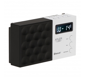 Adler | Digital Radio - PLL AM/FM | AD 1908 | Alarm function | White/Black