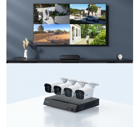 Reolink | Super HD Security Camera System | NVS8-5MB4 | Bullet | 5/4 MP | f=4.0mm fixed; F=2.0 | Power over Ethernet (PoE) | IP67 | H.265 | Micro SD, Max. 256GB
